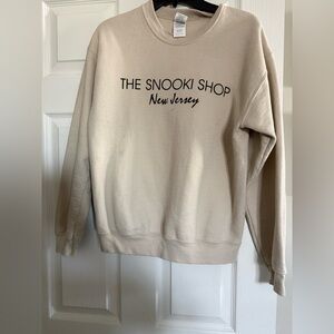 The Snooki Shop New Jersey Cream Sweatshirt
